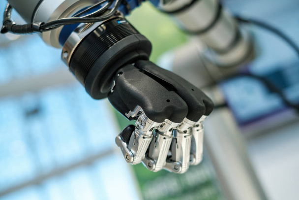 Artificial metal and plastic robotic hand - Photo, Image