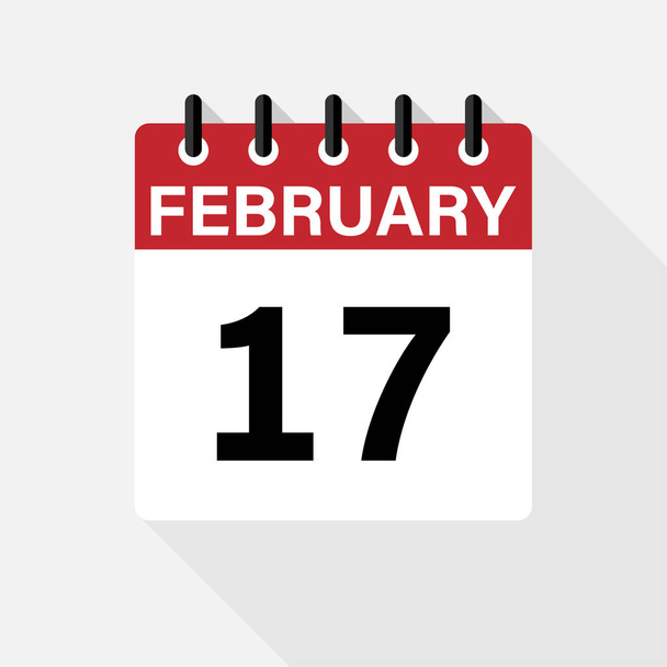Διάνυσμα επίπεδη dezign καθημερινή εικονίδιο ημερολογίου. Μέρα, μήνας - Διάνυσμα, εικόνα