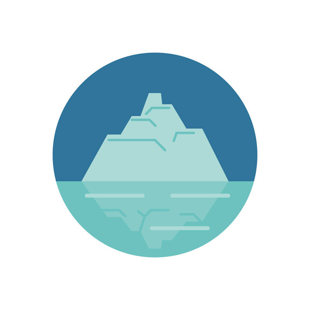 iceberg flottant dans l'eau
 - Vecteur, image
