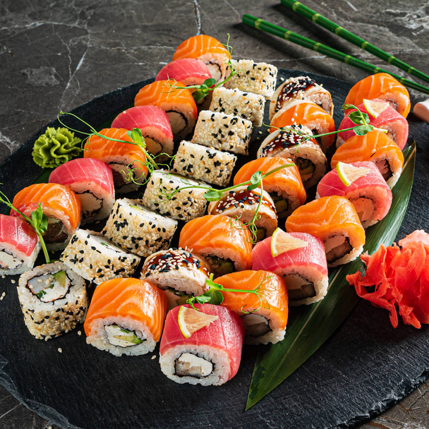 sushi on the marble background - Foto, immagini