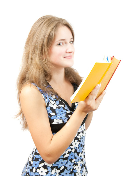 Jeune fille avec livre
 - Photo, image