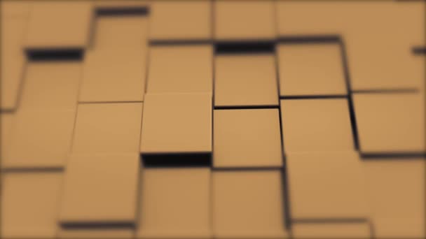 Réseau de cubes avec des informations à l'intérieur, se déplaçant et se connectant, formant un mur cubique
. - Séquence, vidéo