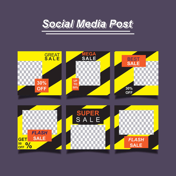 instagram Post Template Banners para Marketing Digital
 - Foto, Imagen