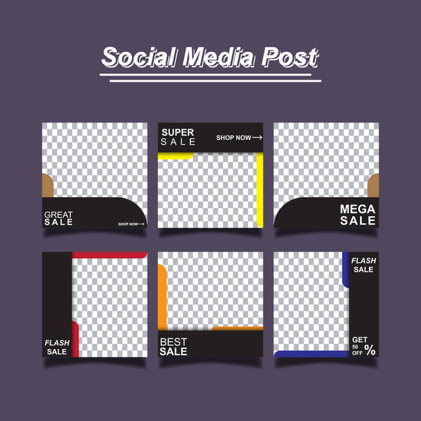instagram Post Template Banners para Marketing Digital
 - Foto, Imagen