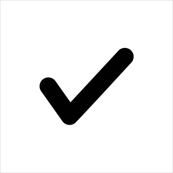 Icona del segno di spunta vettoriale. simbolo della lista di controllo, approvazione o conferma con icona di stile piatto alla moda per la progettazione del sito web, logo, app, interfaccia utente isolata su sfondo bianco
 - Vettoriali, immagini