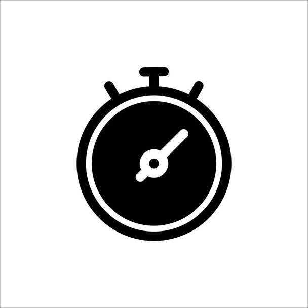 Horloge icône de temps. Symbole du temps avec icône de style ligne plate tendance pour le web, logo, app, design UI. isolé sur fond blanc. illustration vectorielle eps 10
 - Vecteur, image