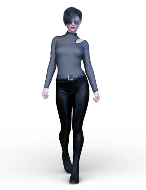 3D CG rendering of super woman - Photo, image