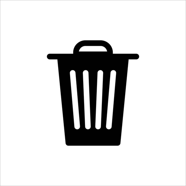 trash can icon. symbol of delete or remove with trendy flat style icon for web site design, logo, app, UI isolated on white background. vector illustration eps 10 - Vector, Image