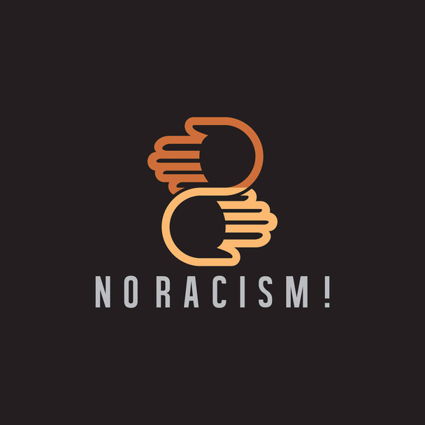 Номер два: вектор логотипа без расизма
 - Вектор,изображение