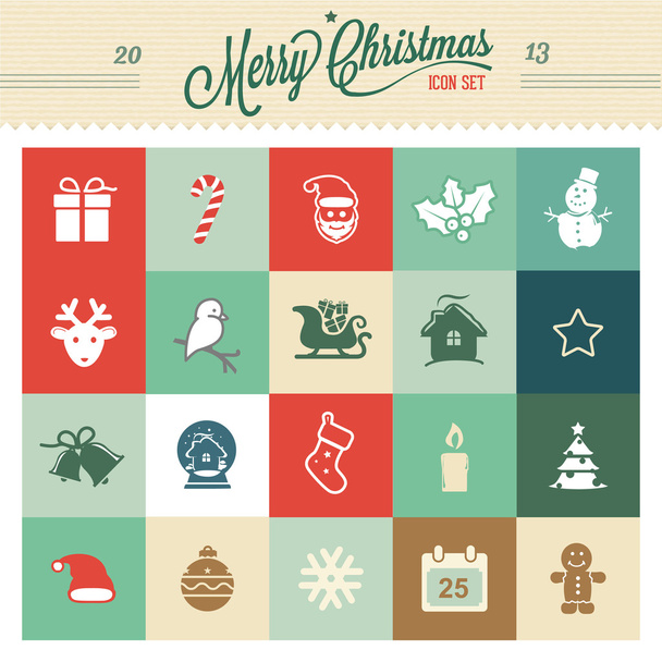 Iconos de Navidad - Vector, Imagen
