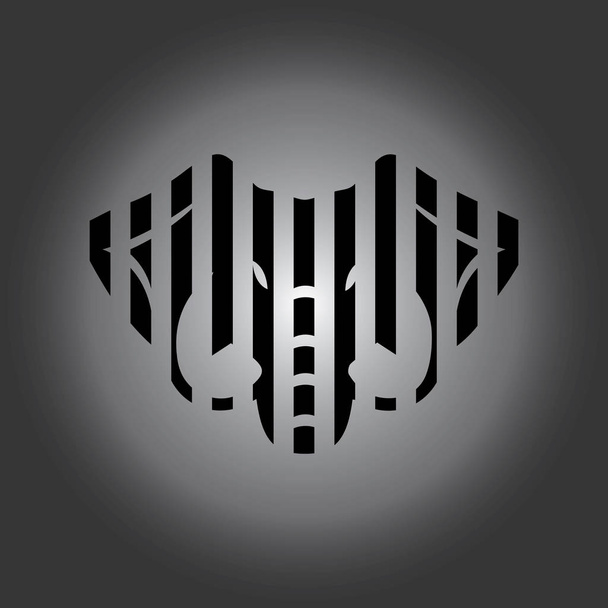 Plantilla de logotipo elefante Vector Diseño de ilustración
 - Vector, Imagen