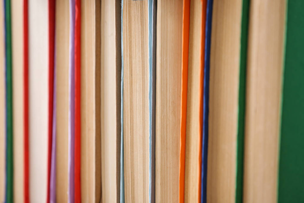 Many books as background, closeup - Photo, Image
