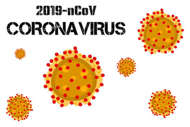 Éclosion de coronavirus et coronavirus influenza background. Coronavirus 2019-nCoV. Risque médical pandémique, immunologie, virologie, concept épidémiologique
. - Vecteur, image