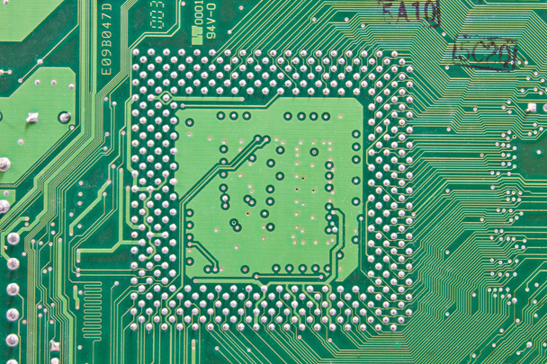 Fundo abstrato com placa de circuito de computador antigo
 - Foto, Imagem