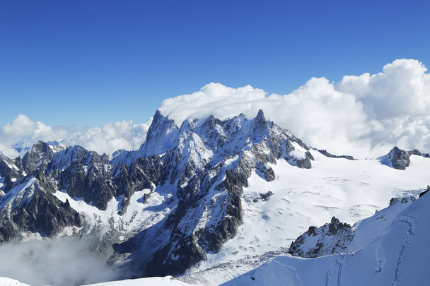 Mont-Blanc-Massiv in den französischen Alpen - Foto, Bild
