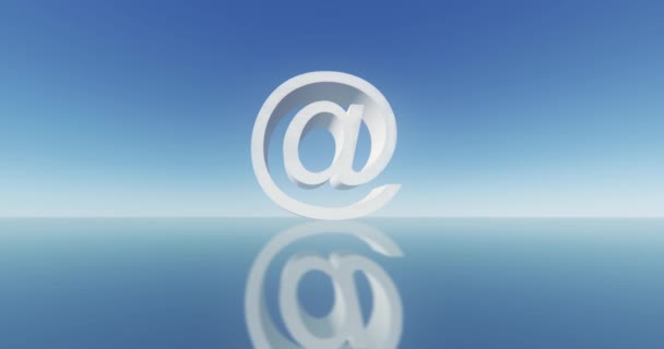 4k işareti e- posta sembolü, web teknisyeni. - Video, Çekim