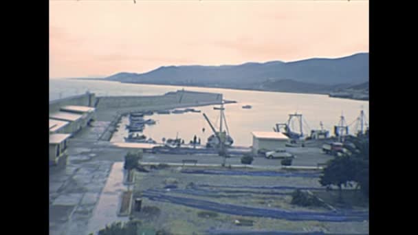 Peniscola-Hafen in den 1970er Jahren - Filmmaterial, Video