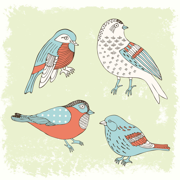 Набір малюнків для птахів
 - Вектор, зображення