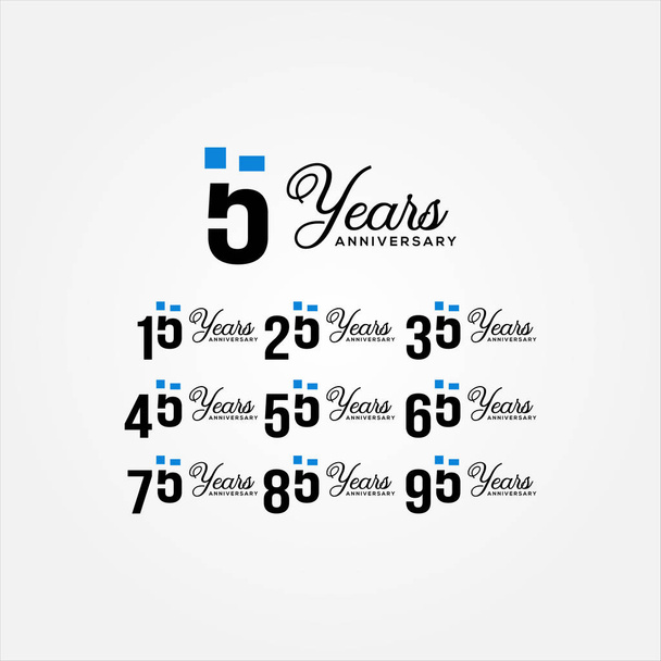 Юбилейный набор чисел для празднования
 - Вектор,изображение