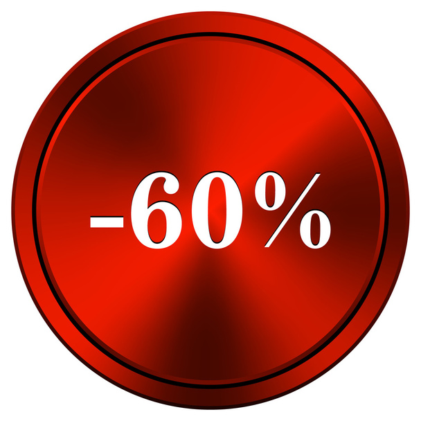 60 percent discount icon - Foto, Imagen