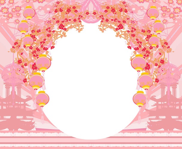 Mid-Autumn Festival for Chinese New Year - frame - Vector, Imagen