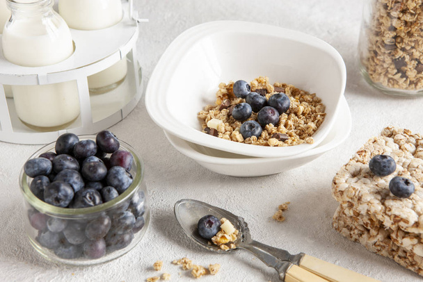 Homemade Ready breakfast granola, muesli  - Foto, imagen