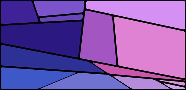 Ilustración colorida con espacio negro. Patrón geométrico abstracto. Fondo mosaico. Formas geométricas multicolor
. - Foto, imagen