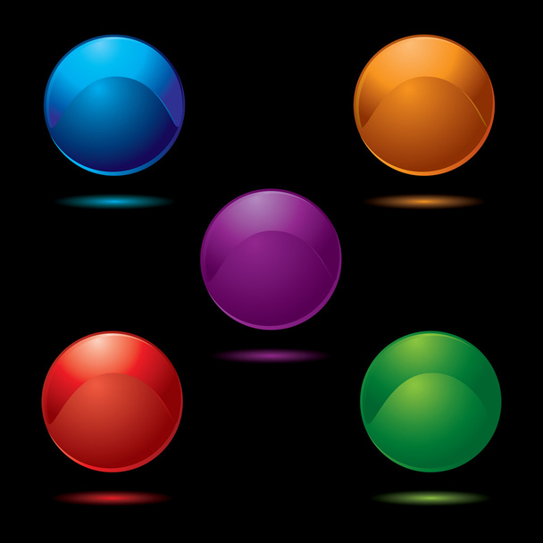 Button glow multi - Vetor, Imagem