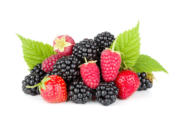 Blackberry, raspberry and strawberry - Foto, Imagem