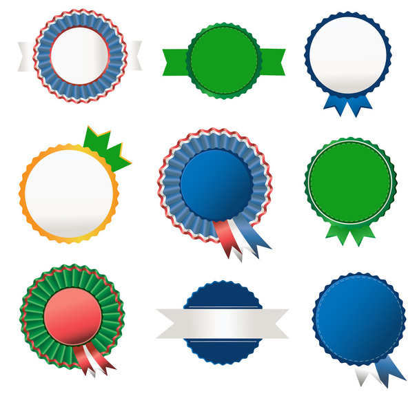 Set of vector stickers - Vektor, obrázek