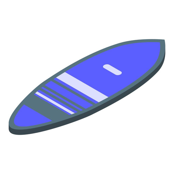 Wave surfboard icon, isometric style - Vector, imagen