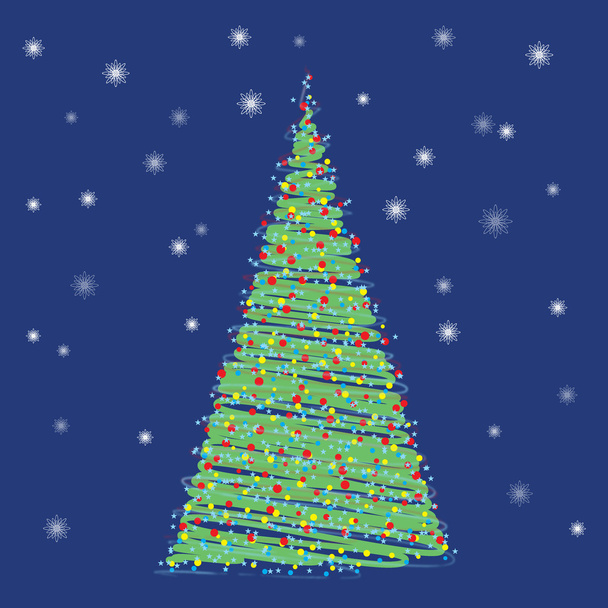 Christmas tree - Vetor, Imagem