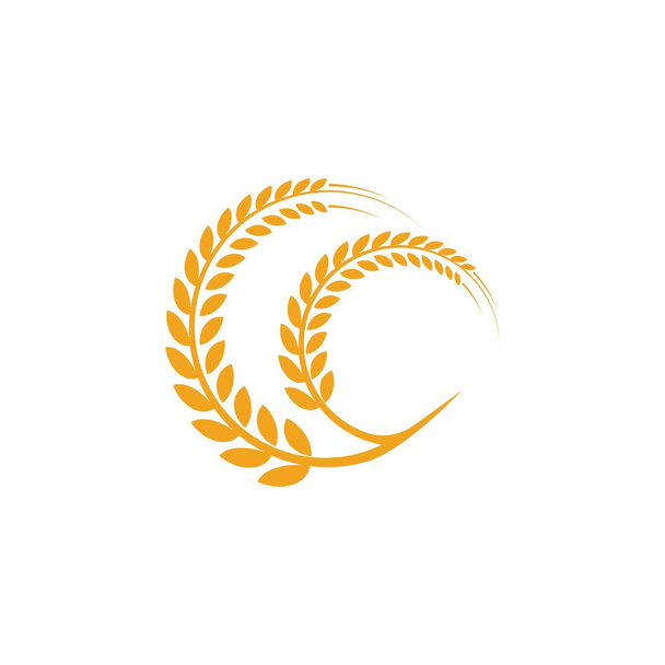 Mezőgazdasági búza logo  - Vektor, kép