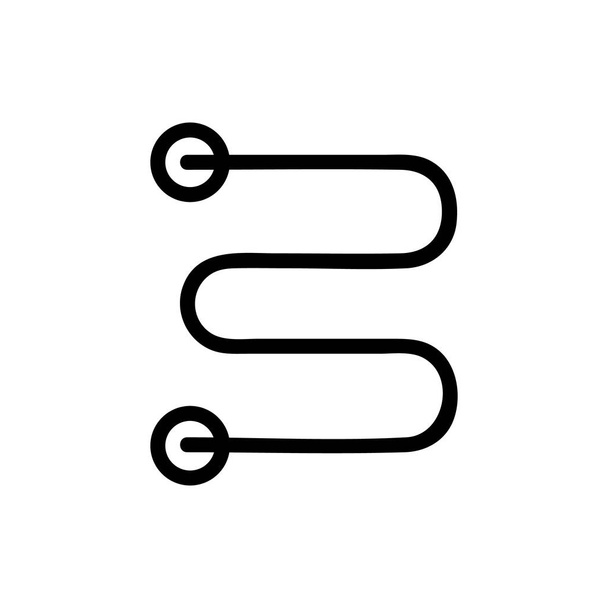 Ícone de vetor de convetor elétrico. Isolado contorno símbolo ilustração
 - Vetor, Imagem