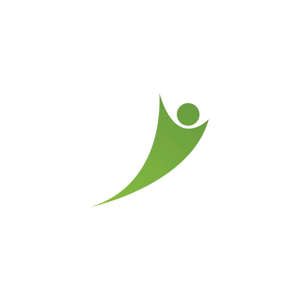 Modelo de logotipo de vida saudável f
 - Vetor, Imagem