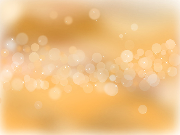 Golden background with bokeh - Photo, Image