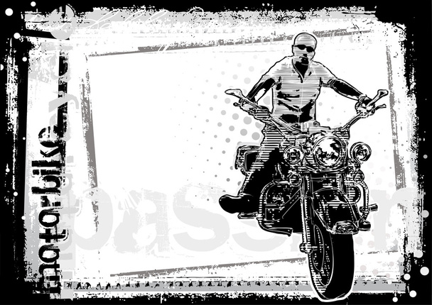 バイクのポスターの背景 2 - ベクター画像