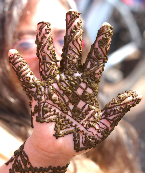 main de henné
 - Photo, image