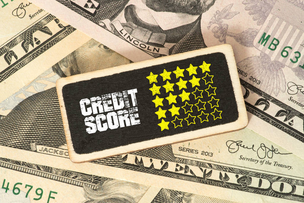Dollar bills, credit rating and credit scoring - Photo, Image