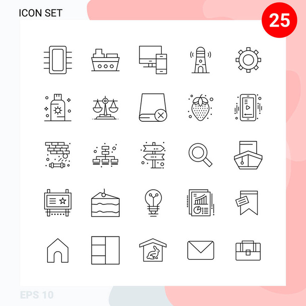 Conjunto de 16 iconos universales Vector de negocios
 - Vector, Imagen