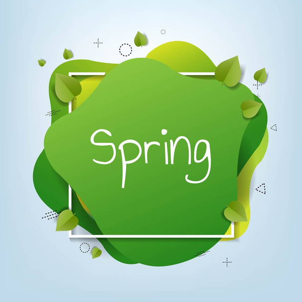 Hello Spring Card - Διάνυσμα, εικόνα