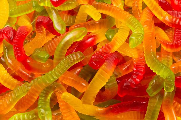 Juicy colorful jelly sweets. Gummy candies.  - Zdjęcie, obraz