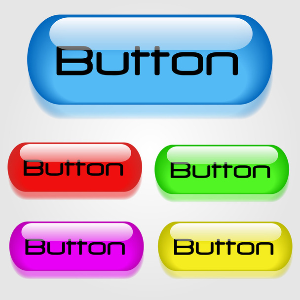 Web Buttons - Vektor, kép