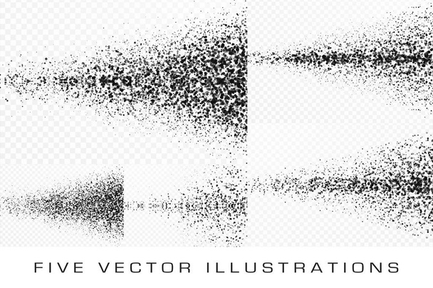 Abstract particles on transparent background - Vektori, kuva