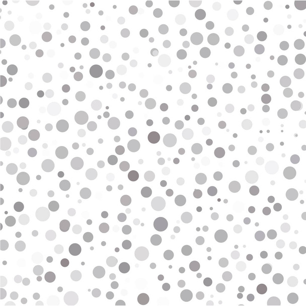 Gray polka dots on white background  - Vector, Image