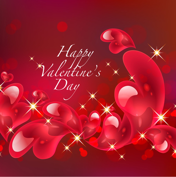 Valentine's Day Card - Vetor, Imagem