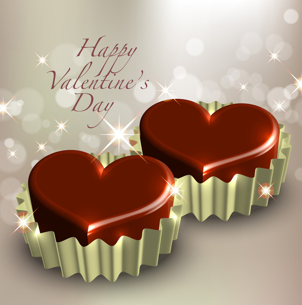 Valentine's Chocolate - Vektor, kép