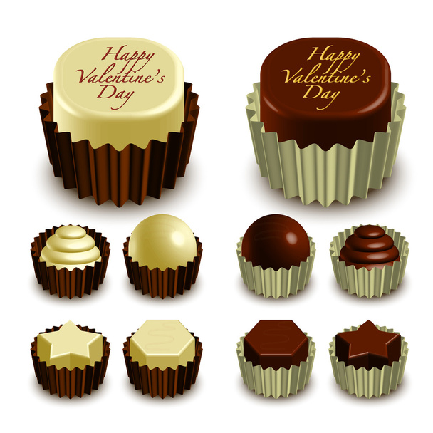 Valentine's Chocolates - Διάνυσμα, εικόνα