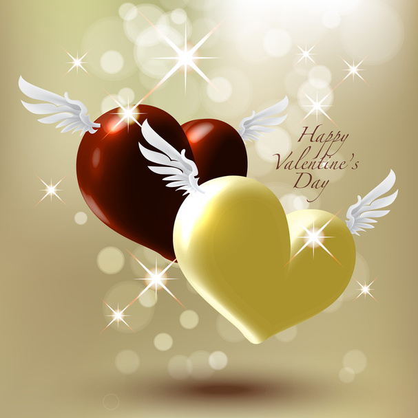 Chocolate Angels in Love - Vector, imagen