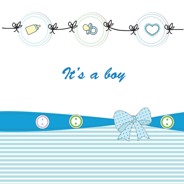 Cute baby background - Vector, Image